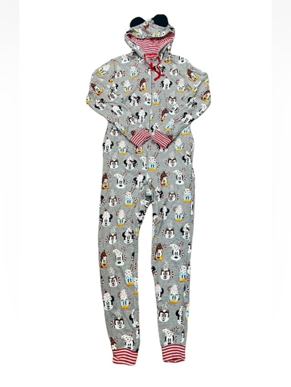 Disneyland Adult Unisex Onesie Pajamas Size S Mickey & Friends NWOT